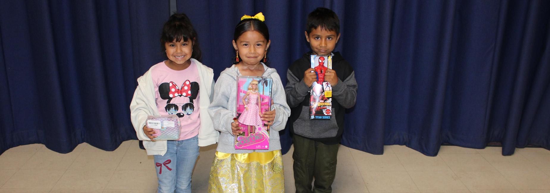 Perfect attendance Raffle winners