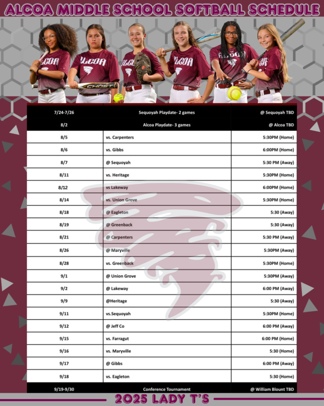2025 Softball Schedule