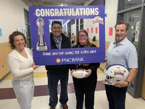 Extra Yard for Teachers Cassie Perkins from Pieper Ranch Middle School