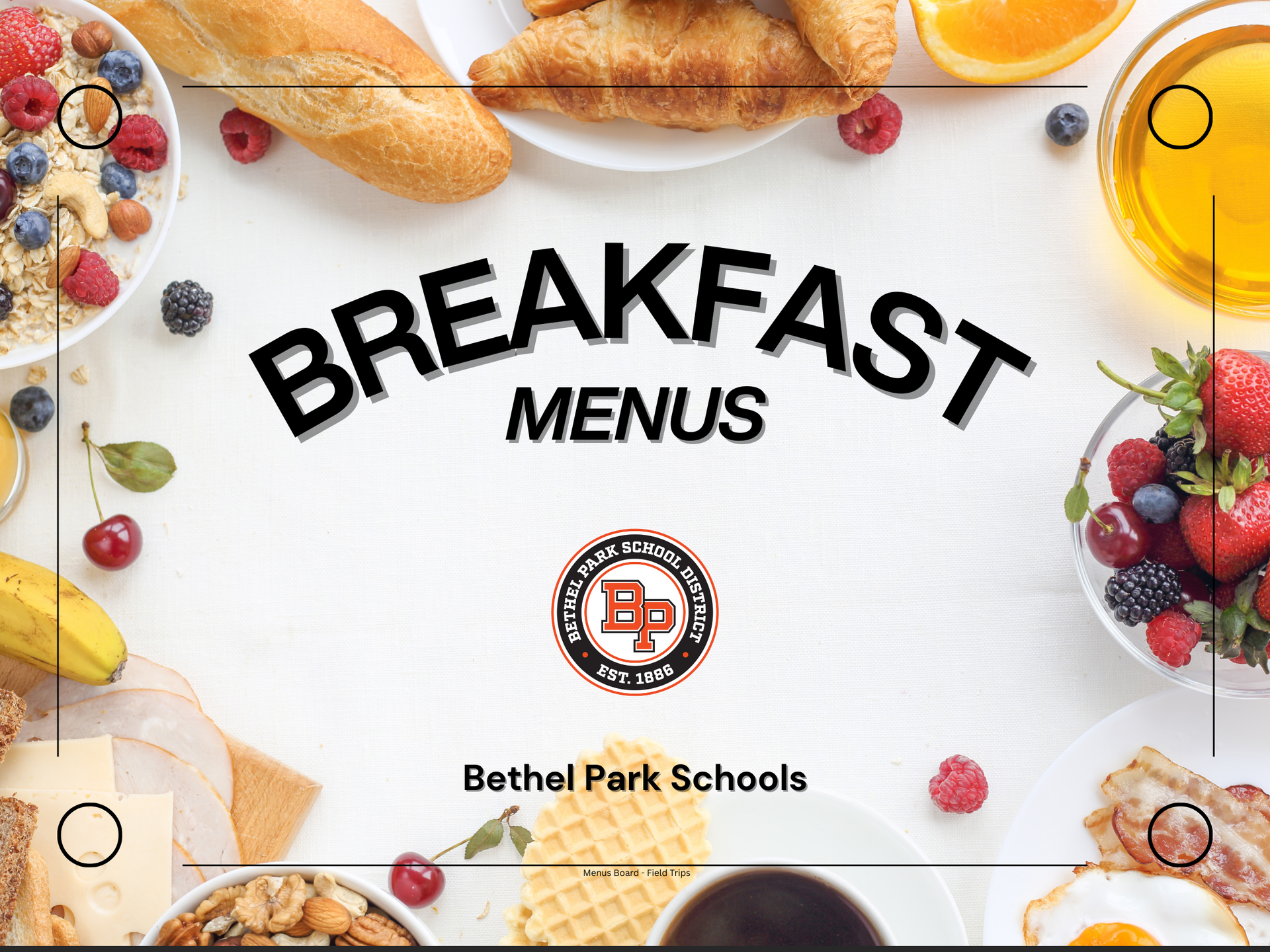 Breakfast Menus Sign