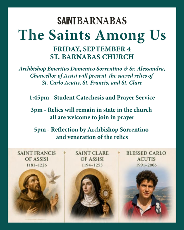 The Saints Among Us - Sept 4 Featured Photo