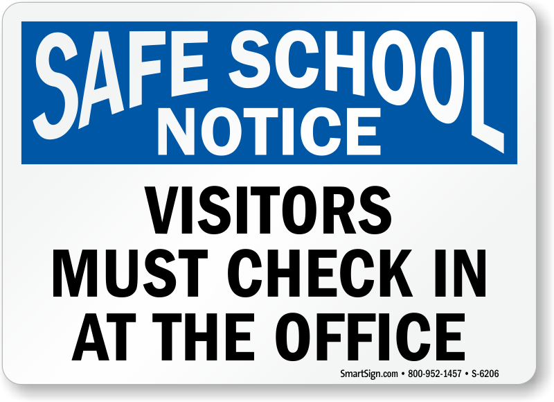 ***ALL VISITORS MUST CHECK IN @ THE OFFICE***