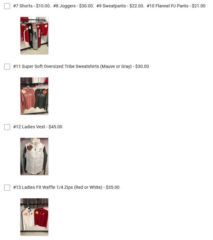 FFS spirit store items