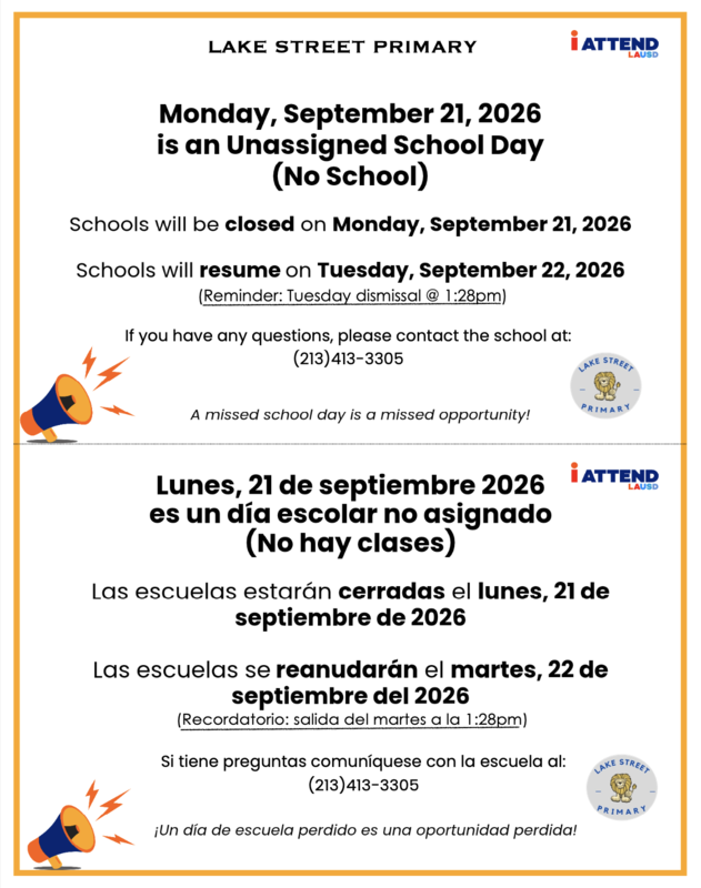 Sept 21 No School