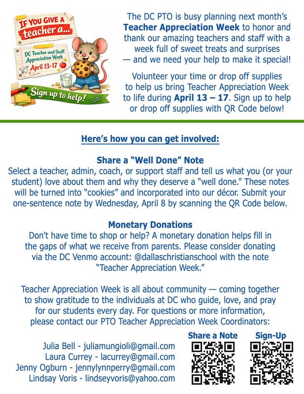 Teacher Appreciation Week - April 13 to 17 Featured Photo