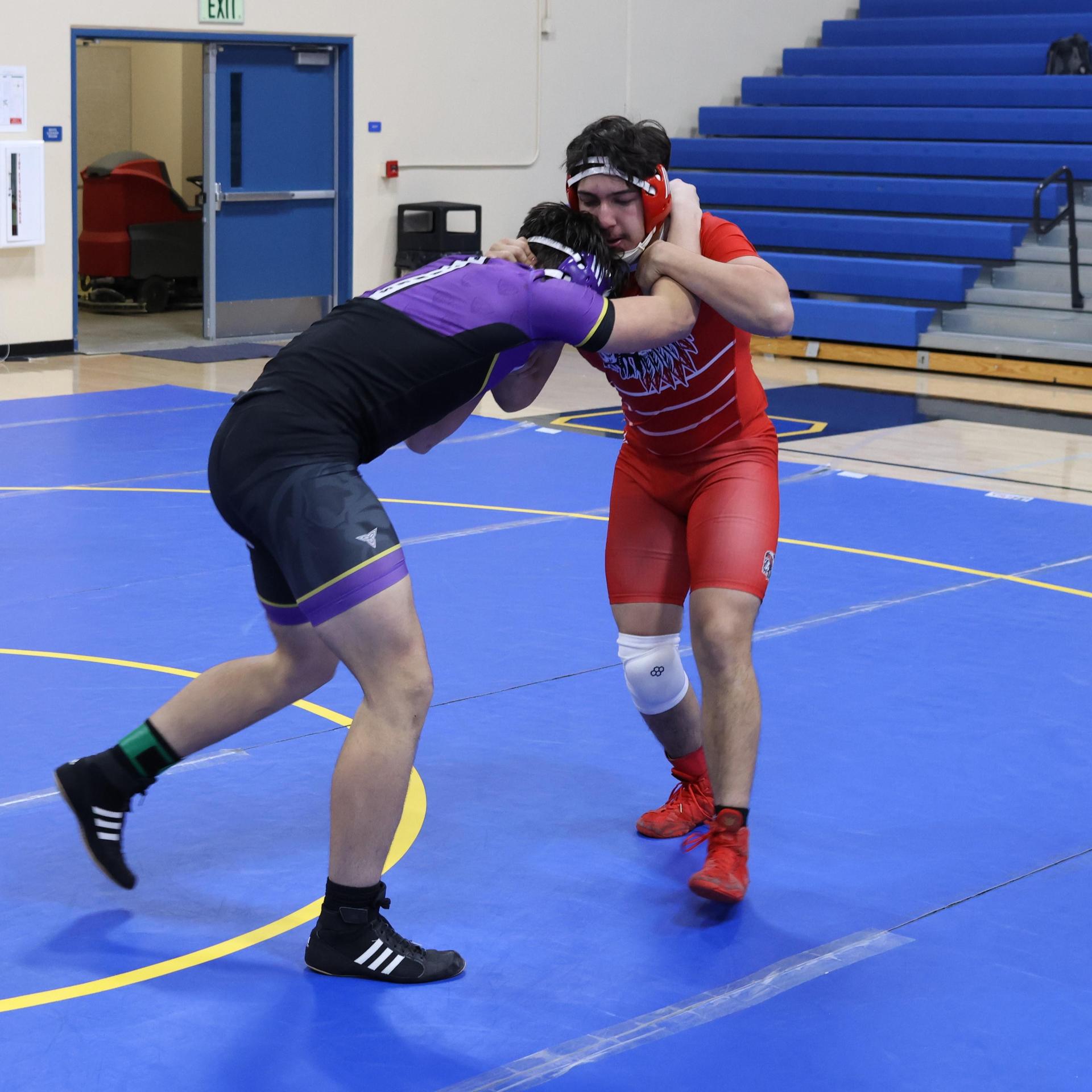 wrestlers in action at parlier