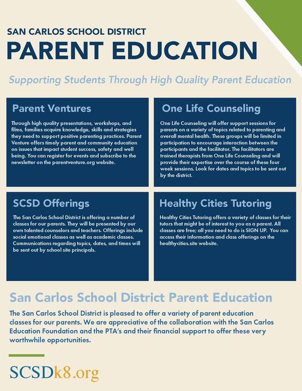SCSD Parent Education Image