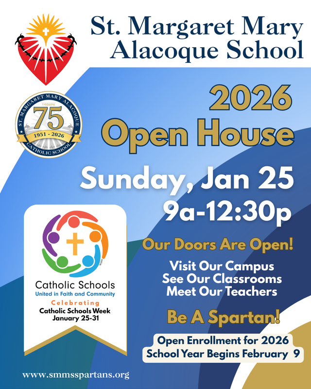 Color flyer with Open house information and logos