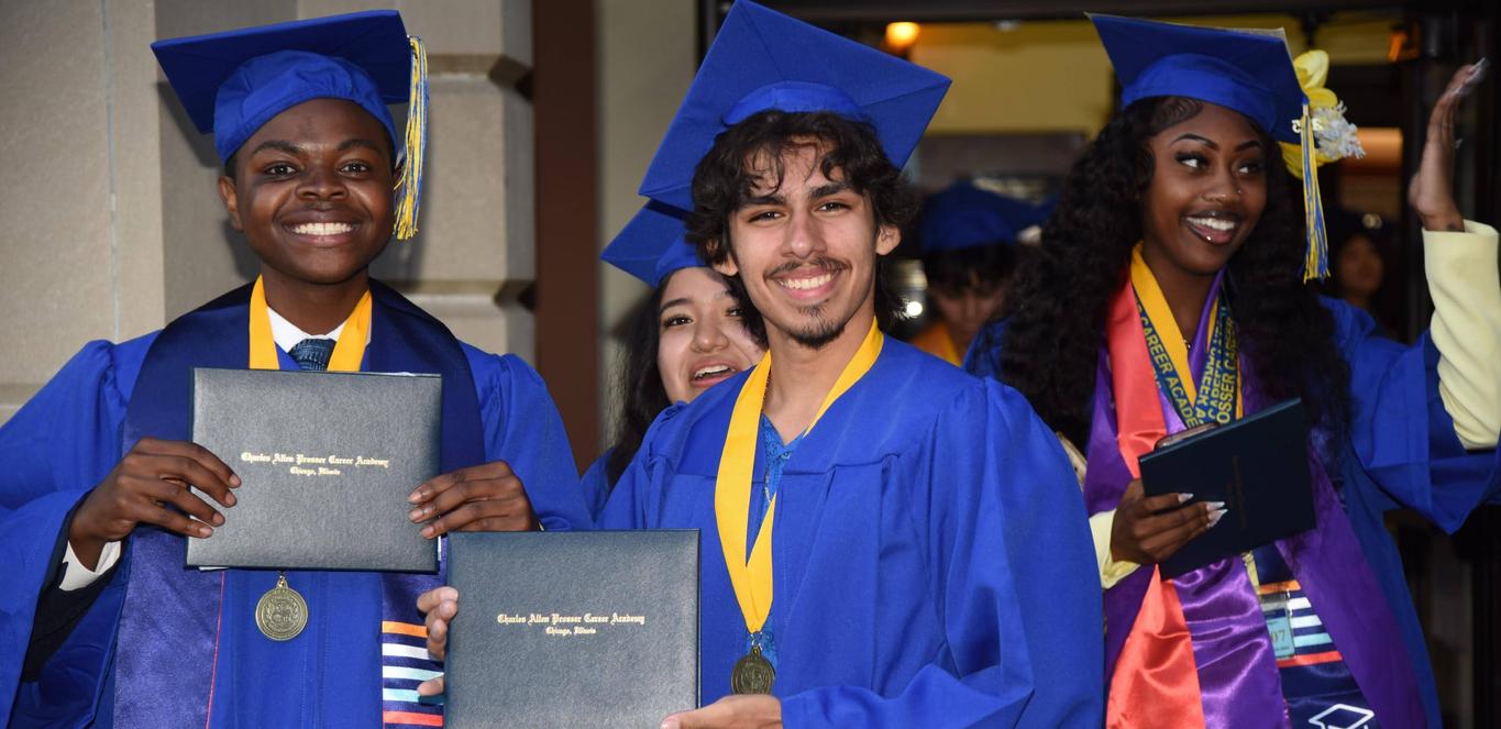 Class of 2025 graduates after the ceremony.