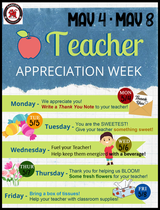 Flyer for teacher appreciation week