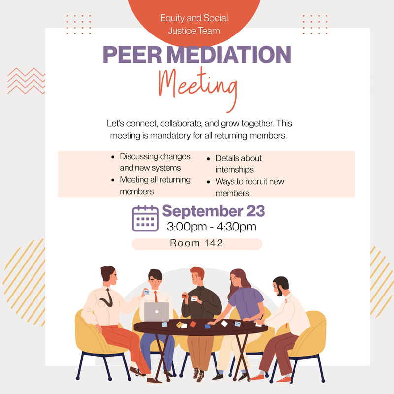 Peer Mediation Meeting Featured Photo