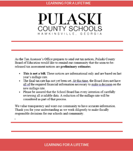 Preliminary Tax Notice Graphic