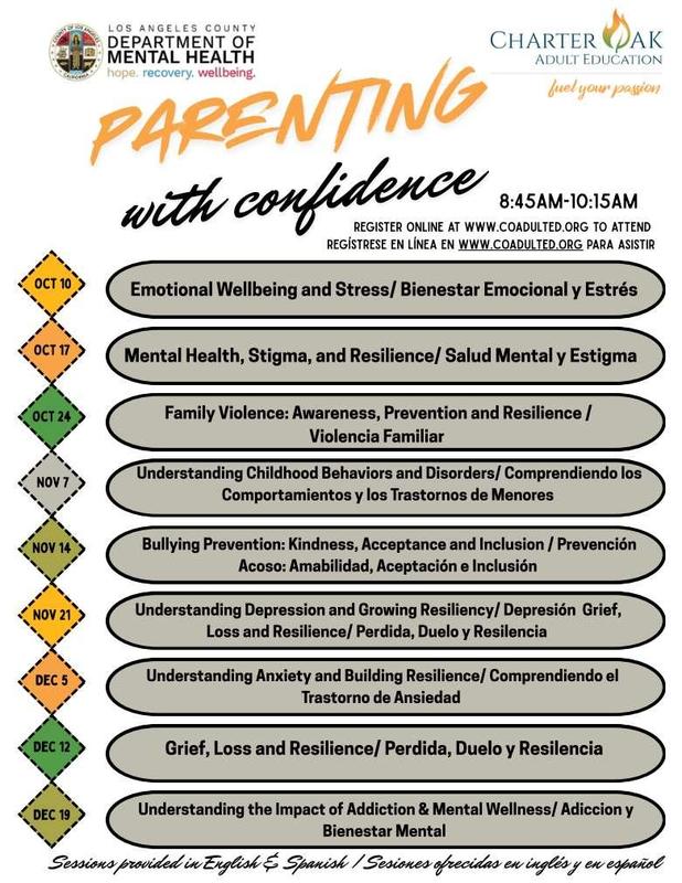 Parenting with Confidence Pamphlet
