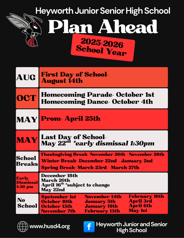 Plan Ahead Dates