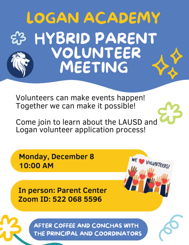 Parent Volunteer Meeting