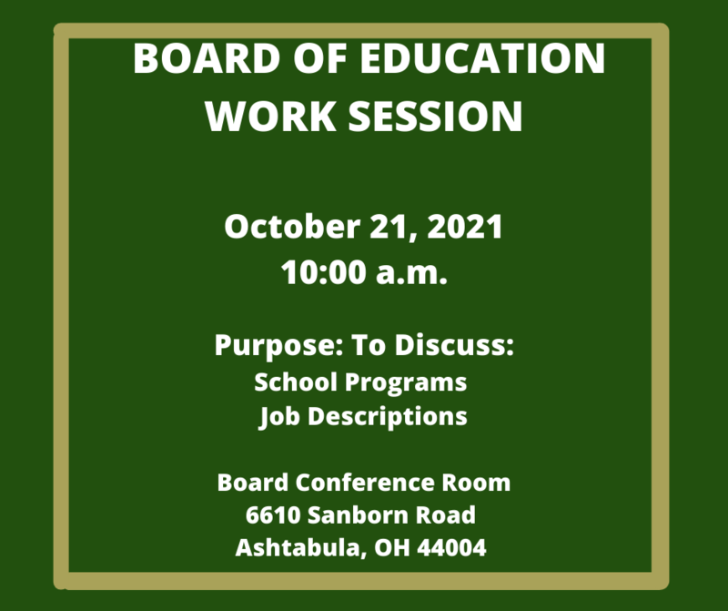 Board of Eduction Work Session October 21, 2021 Featured Photo