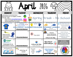 April Event Calendar