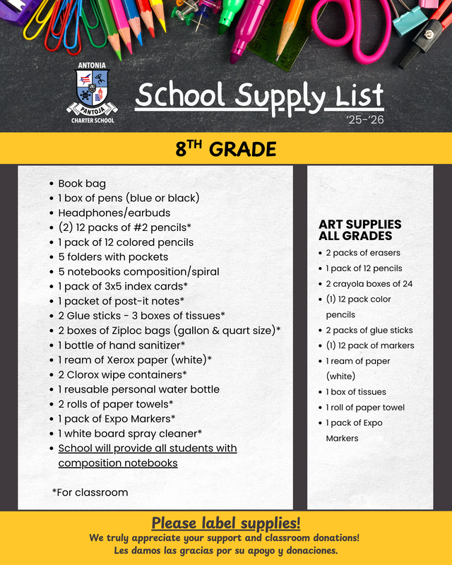 10 - APCS '25-'26 8th Grade School Supply Checklist.png