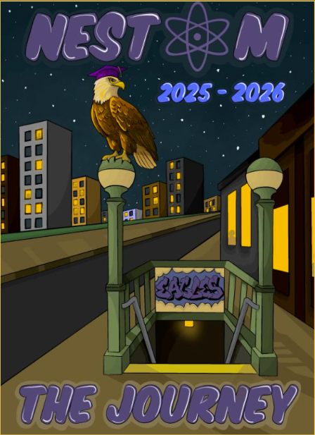 NEST+m Yearbook cover 2025-2026