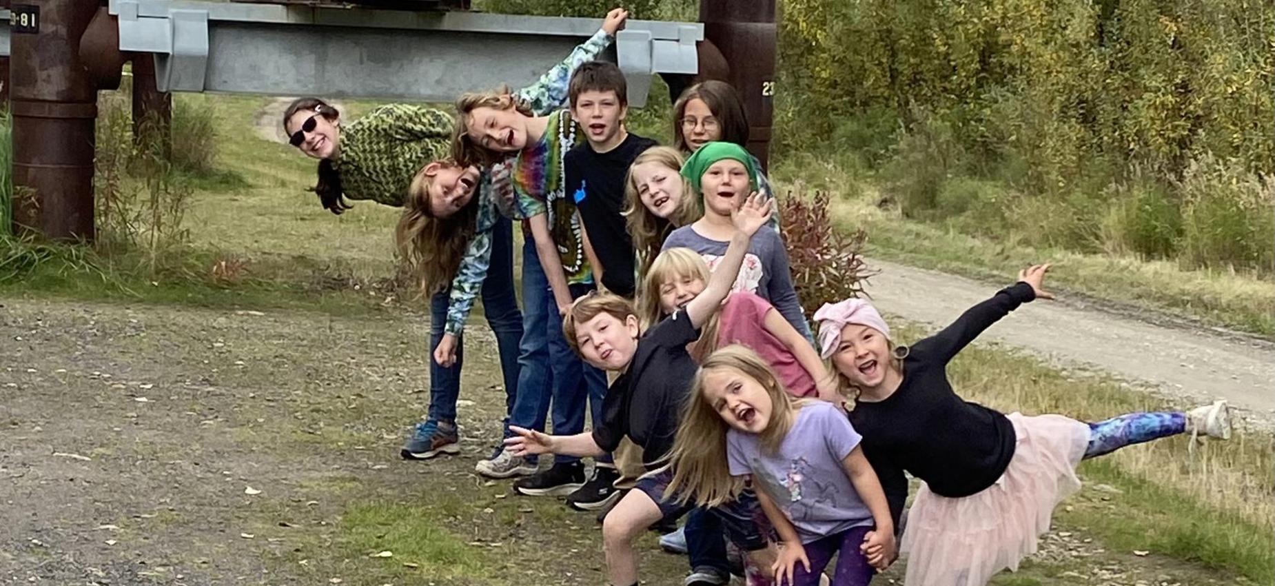 AHS students on a field trip.