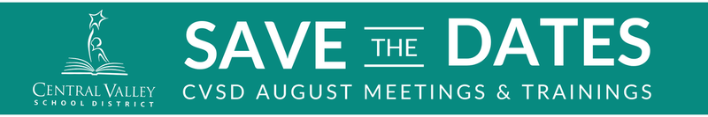 Graphic that reads Save the Dates for August