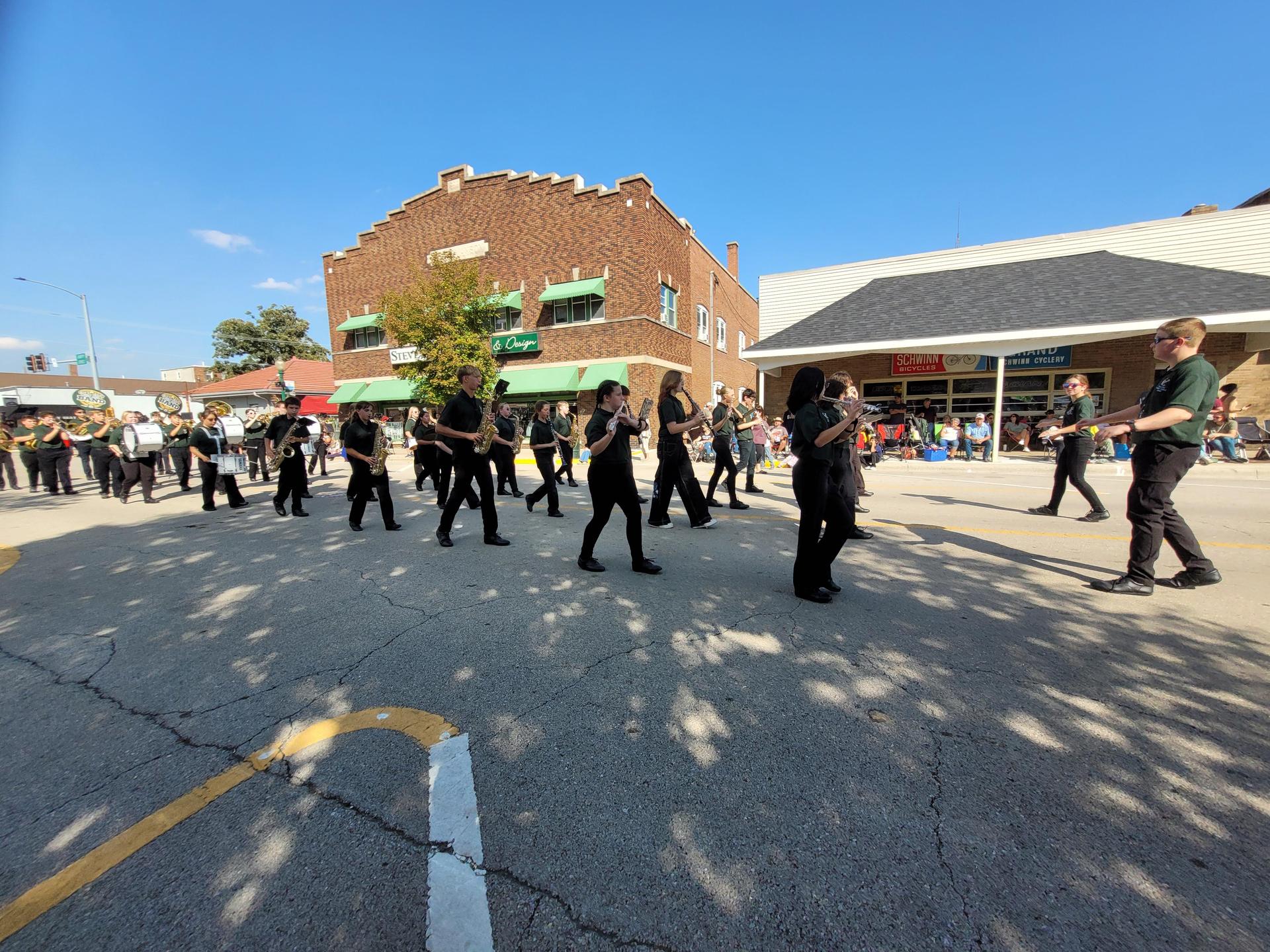 CCMS Marching Band at the Grundy County Corn Festival