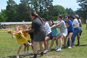Field day kids having fun.
