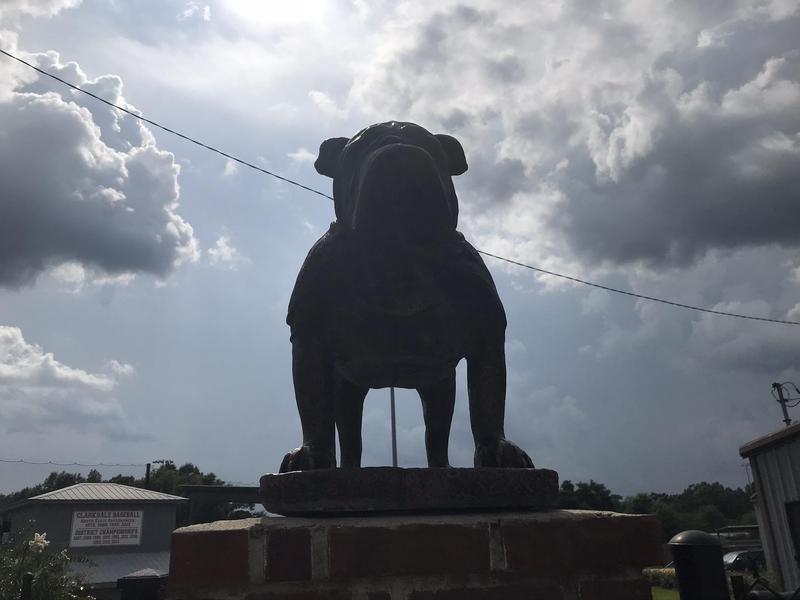 Clarkdale Bulldog Statue