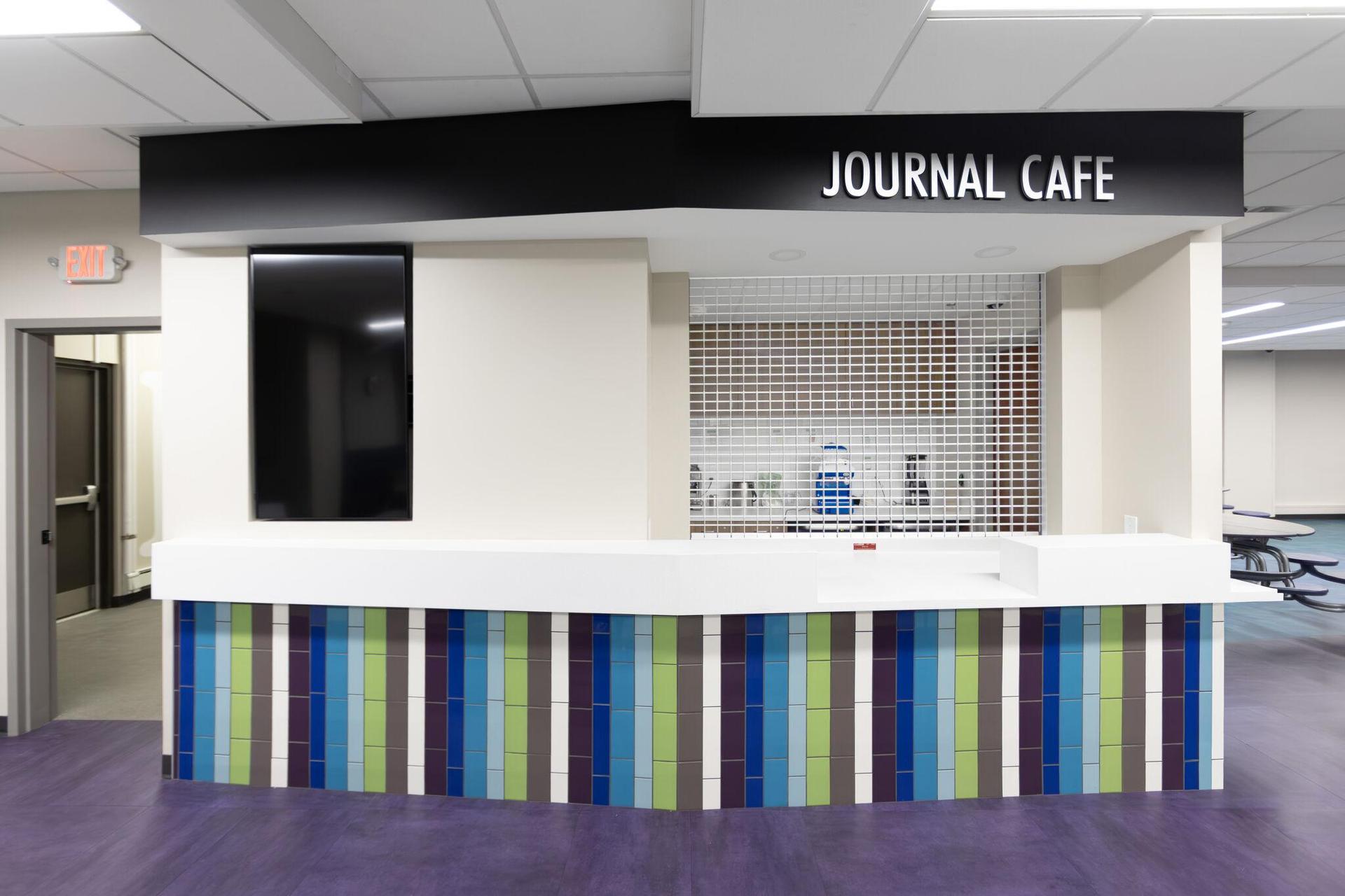 The new Journal Cafe space in the cafeteria.