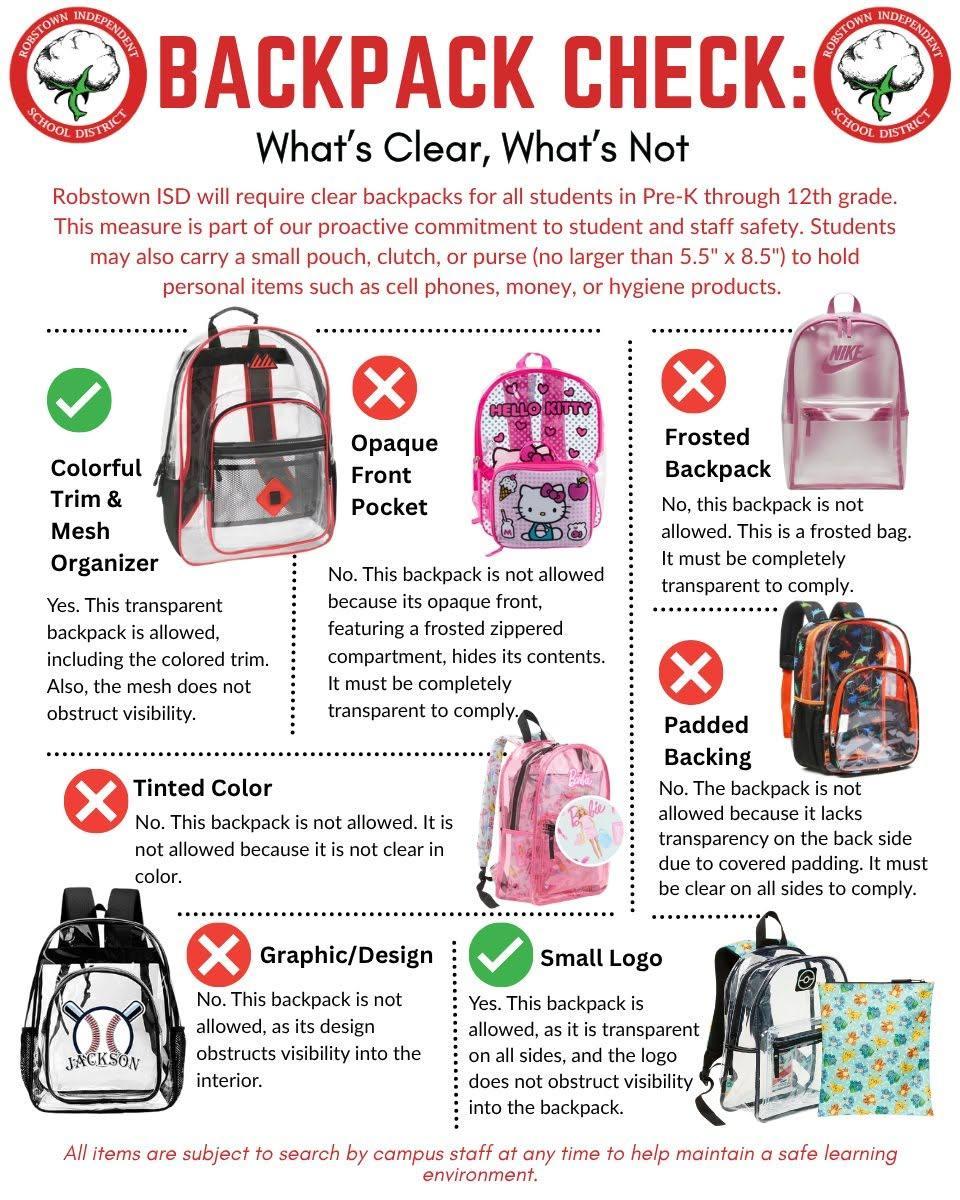 clear backpack