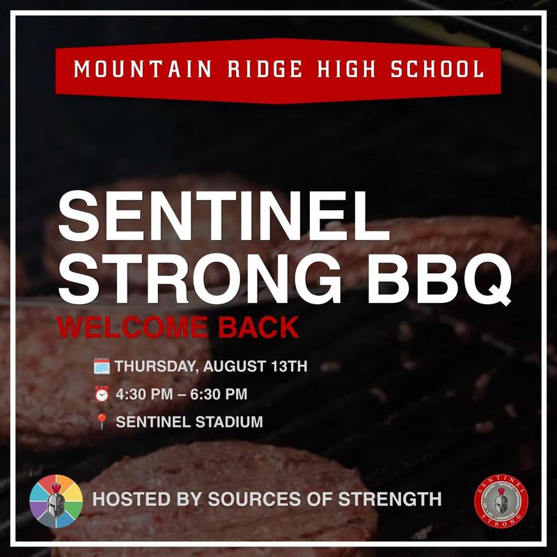 SENTINEL STRONG BBQ & TAILGATE — THURSDAY, AUGUST 13TH!