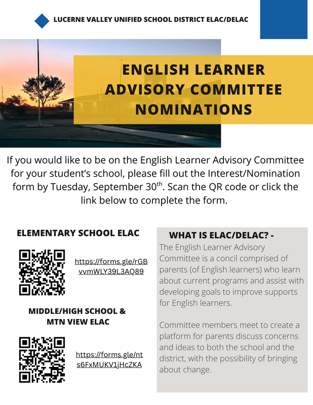 ELAC Committee seeks nominations