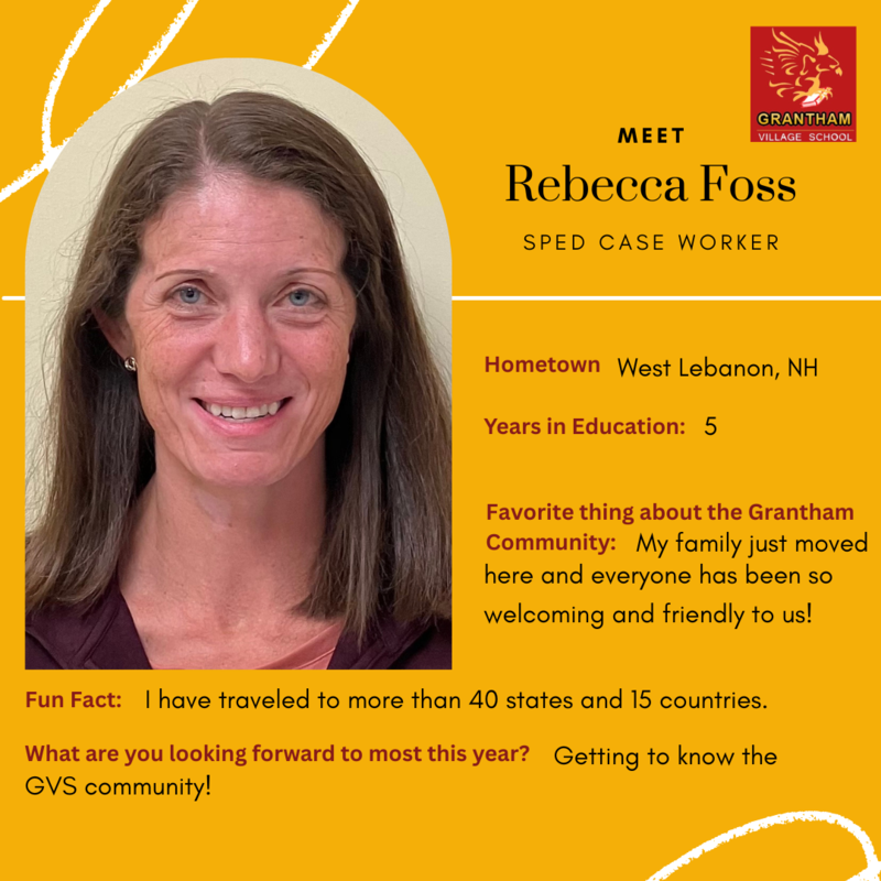 Meet Mrs. Foss, our new SPED case worker
