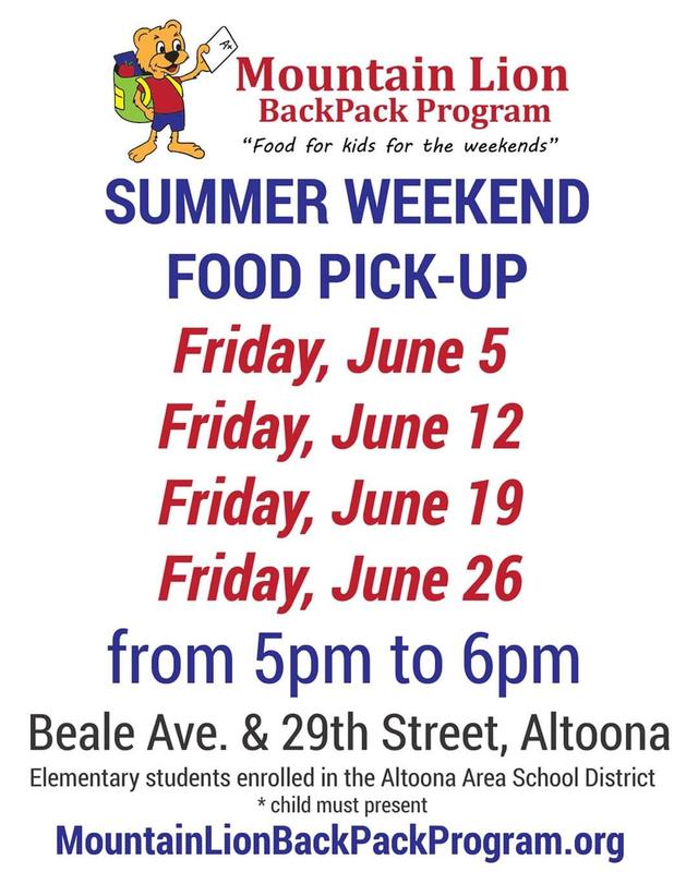 Mt. Lion Backpack Program pick-up