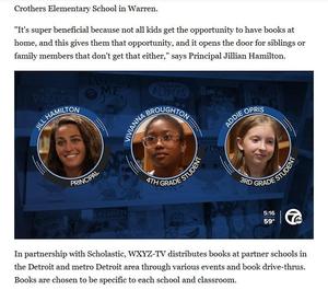 Scripps gives Crothers students books