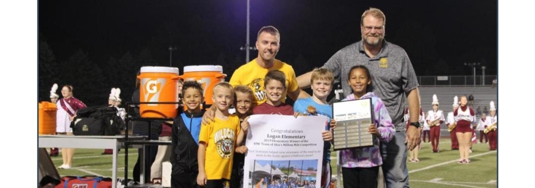 Logan logged 1,283 miles to win the Alex's Million Mile Competition!