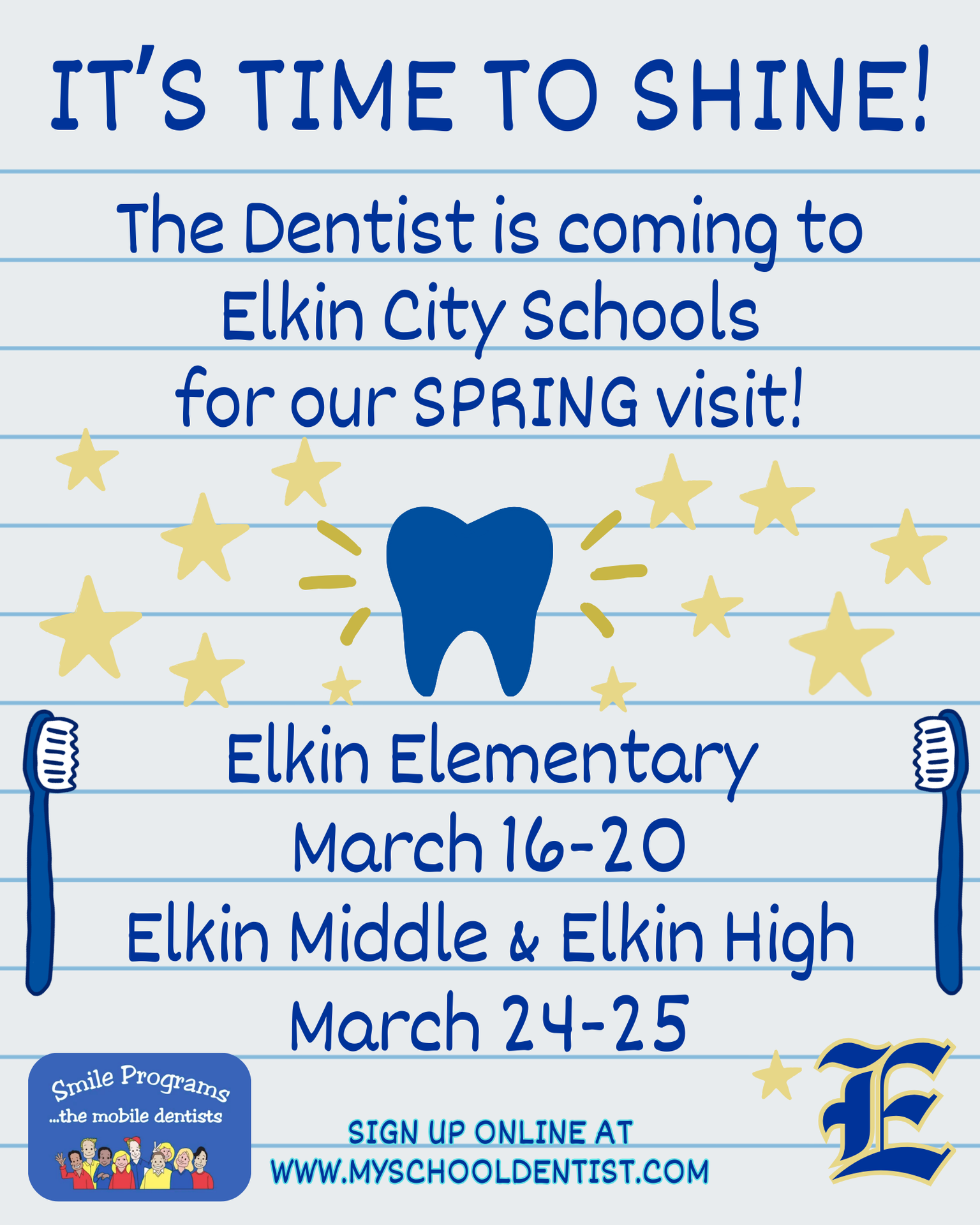 Smile Program Flyer in English. Click for Accessibility Page.