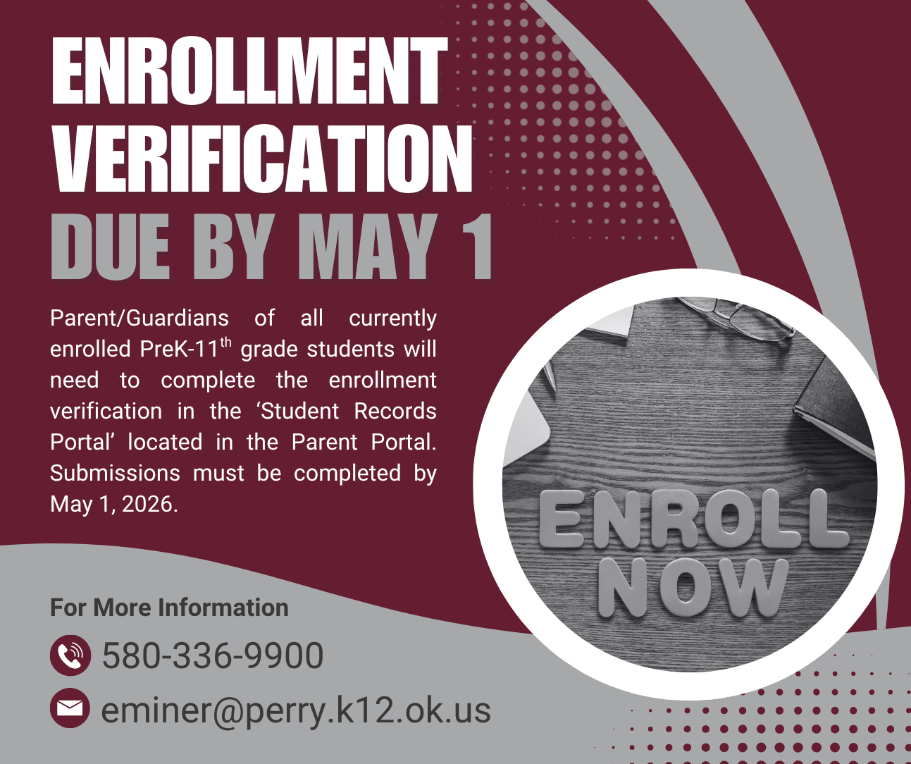 enrollment verification due