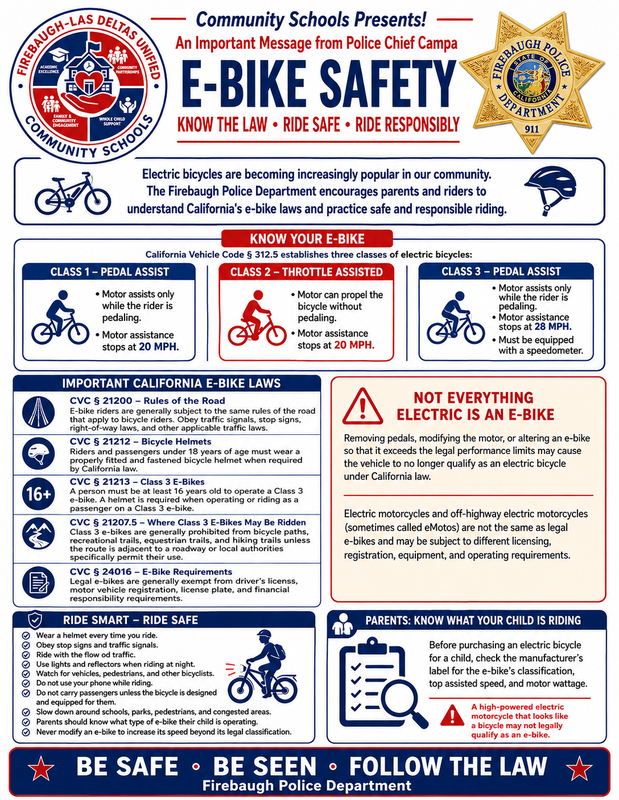 E-Bikes Safety
