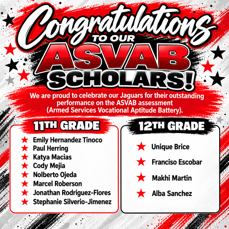 Celebrating Our ASVAB Scholars! Featured Photo