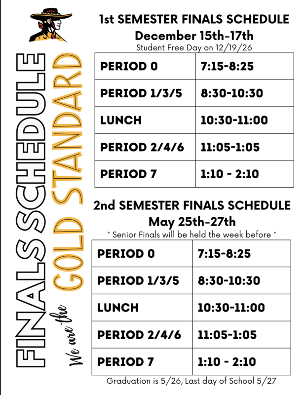 Get the finals schedule in a pdf at cerritoshs.us/finals