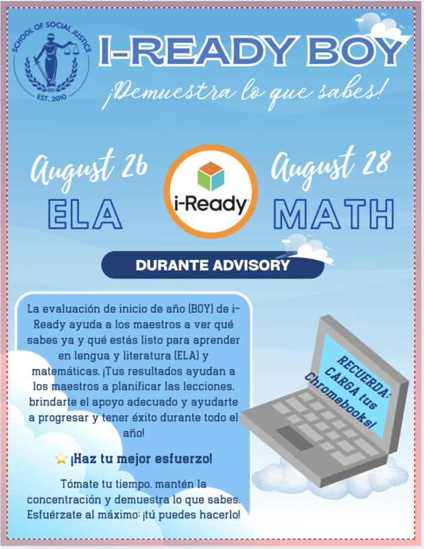 iReady BOY Assessment: SHOW UP. LOCK IN. LEVEL UP. Take your time. Stay focused. Show what you know. Thumbnail Image