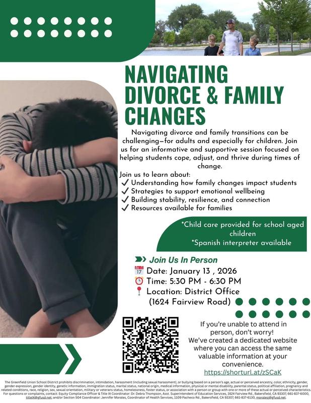 divorce meeting flyer in English