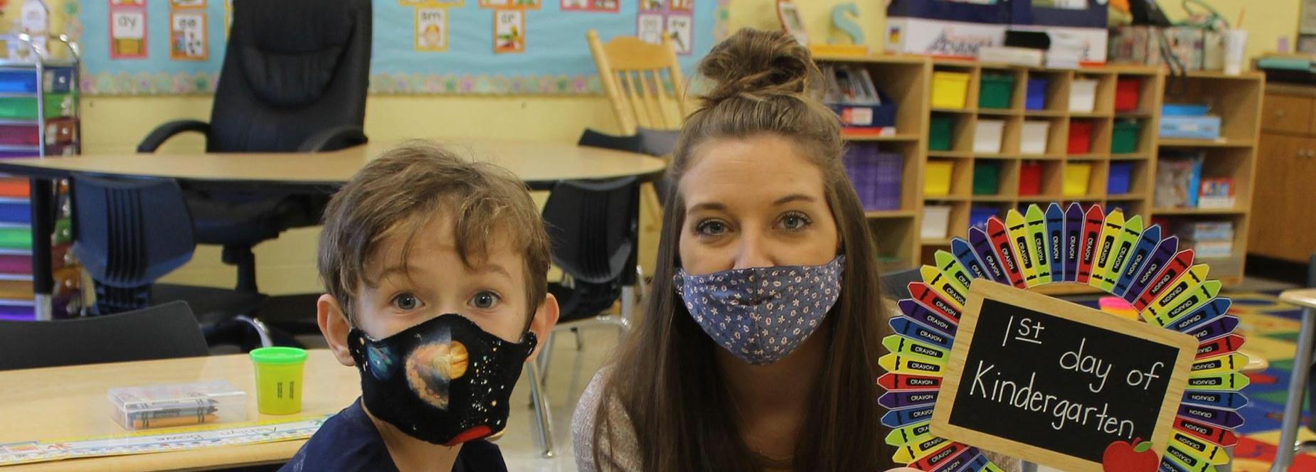 First day of kindergarten at Kingston Springs Elementary School