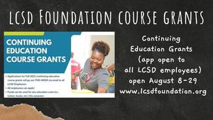 LCSD Foundation Course Grants Graphic