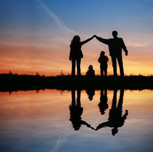 Family on a beach