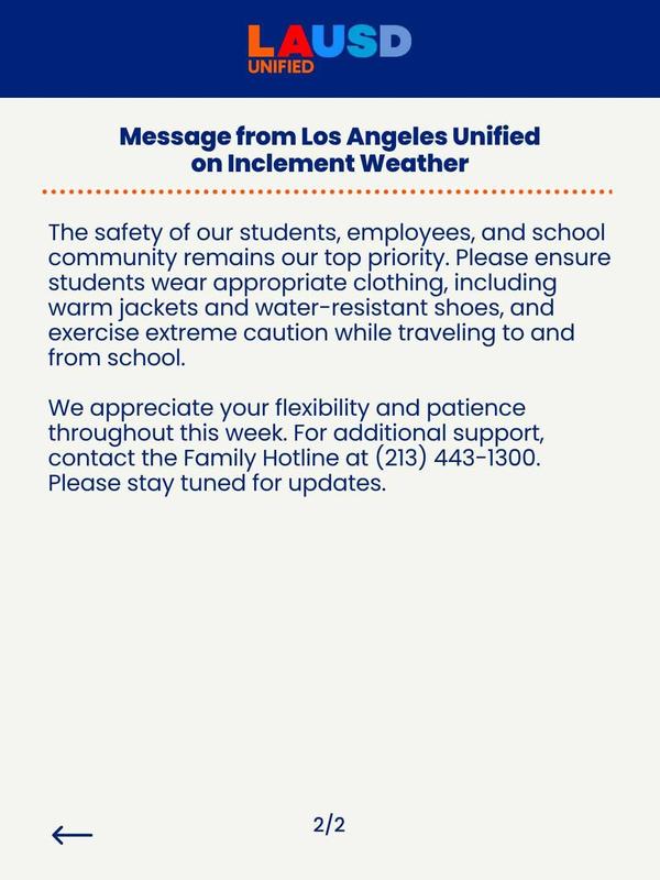 lausd message