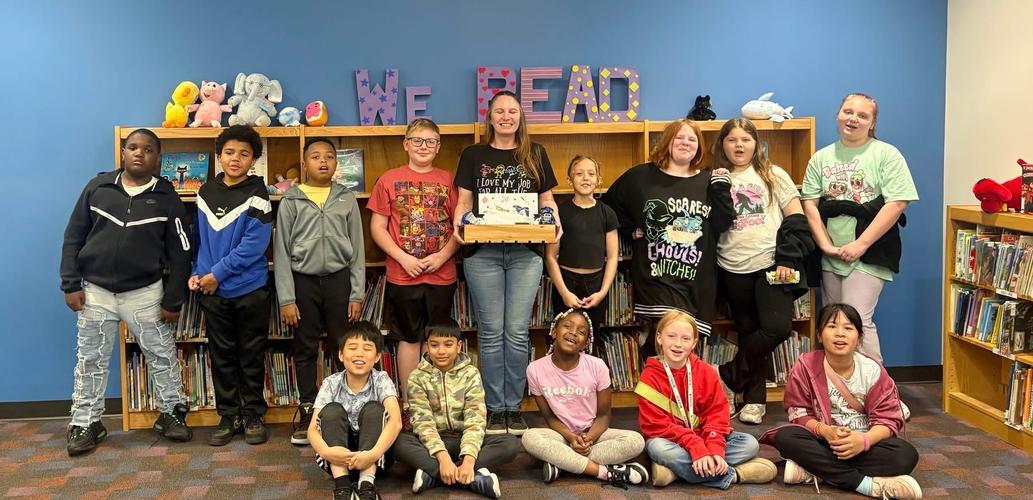 Peck won a raffle sponsored by MET. The prize of a $500 gift card to a book store.