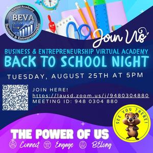 Back to School Night post