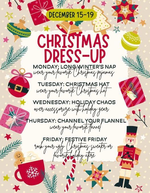 tms christmas dress up days